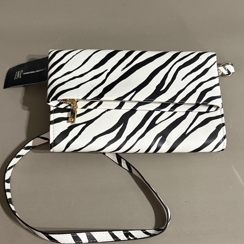 INC International Concepts Zebra Print Clutch